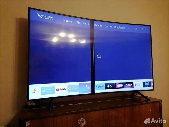 Sumsung битая матрица 65' 163 см RU7300 class