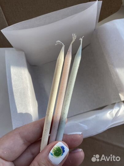 Свечи для торта, бенто-свечи, праздничные свечи