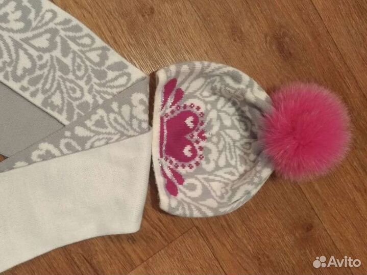 Комплект шапка, шарф