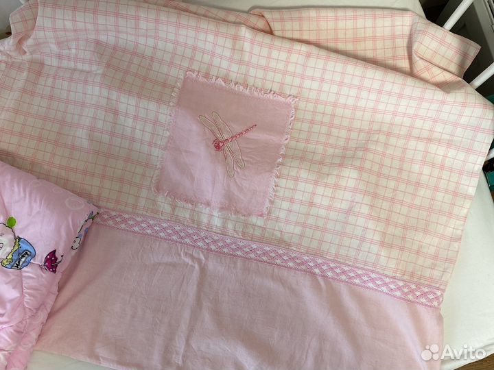 Детское одеяло и постельное белье лен