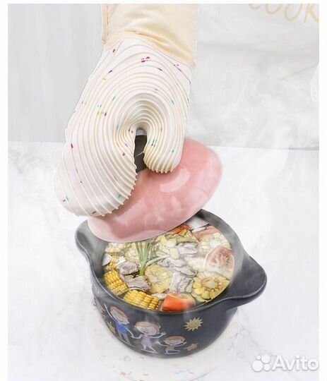 Прихватки кухонные силиконовые 4 предмета