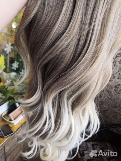 Парик пепельный блонд. Новый