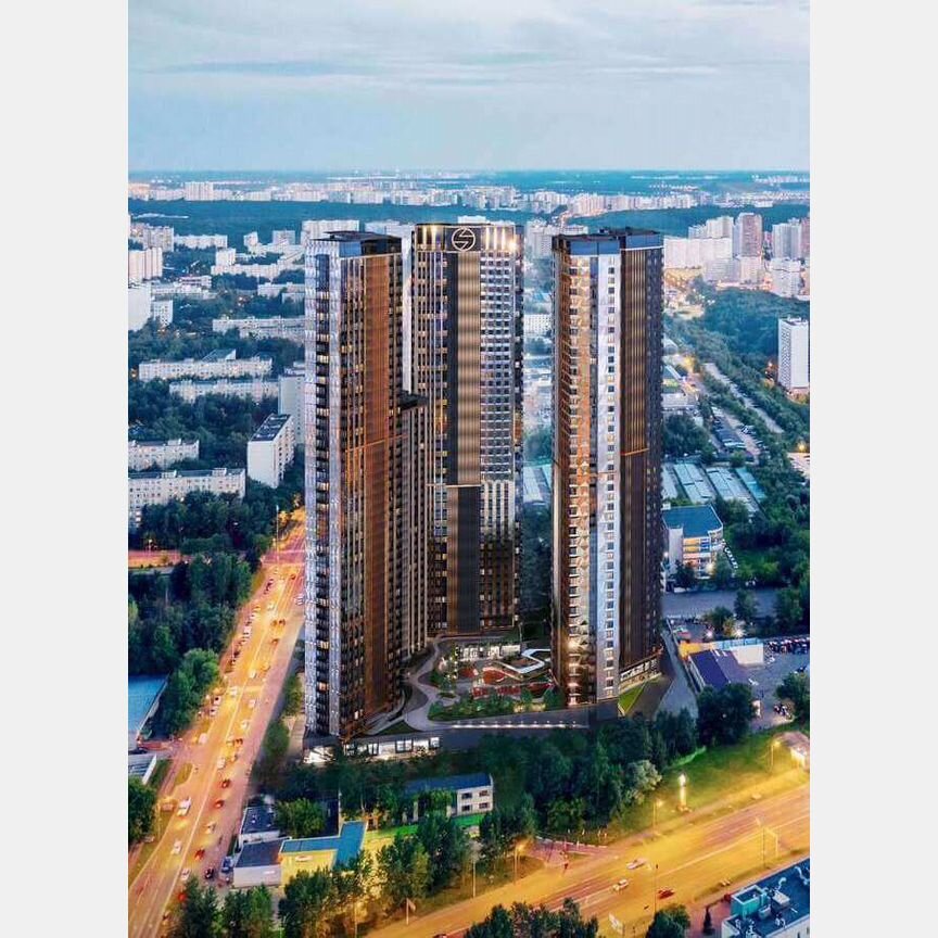 1-к. квартира, 42,8 м², 21/50 эт.