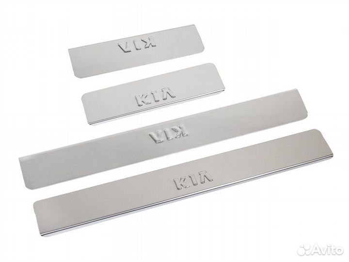 Накладки на пороги Kia Rio 2 Киа Рио 2