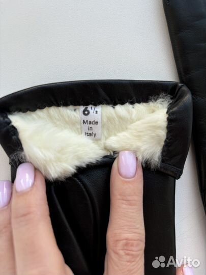 Перчатки женские кожаные Италия