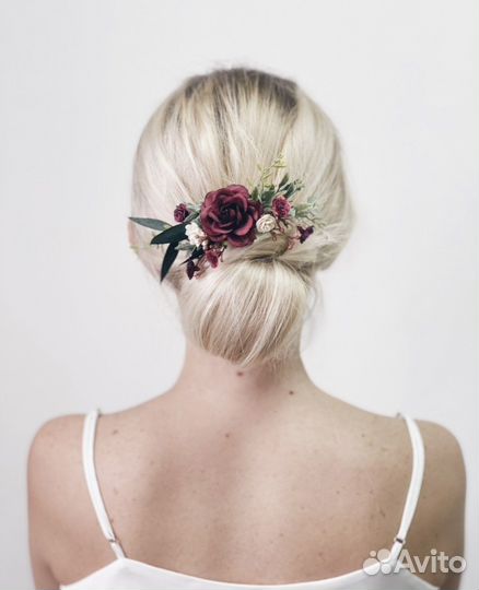 Свадебный гребень ручной работы