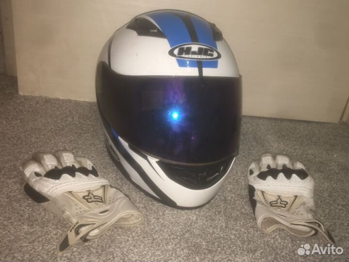 Шлем/перчатки экипировка для мотоцикла