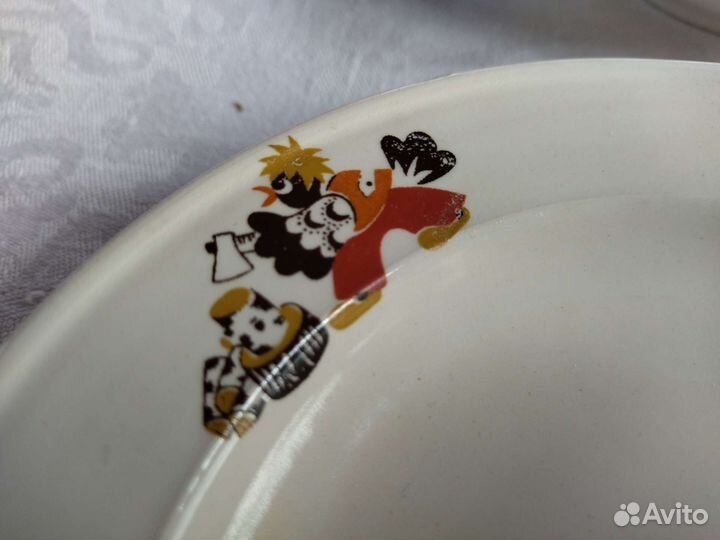 Детская посуда СССР Сорока-белобока зик Конаково
