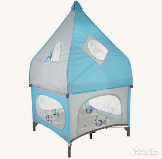 Манеж-кровать jetem quadro crab house