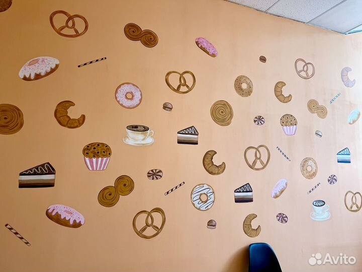 Роспись стен, графический дизайн