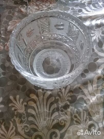 Конфетница ладья ваза хрусталь