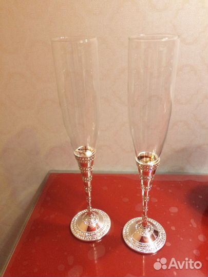 Свадебные бокалы со Swarovski