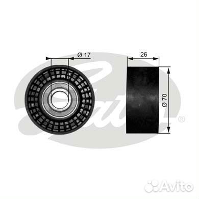 Направляющий ролик привода вспомогательных агрегат