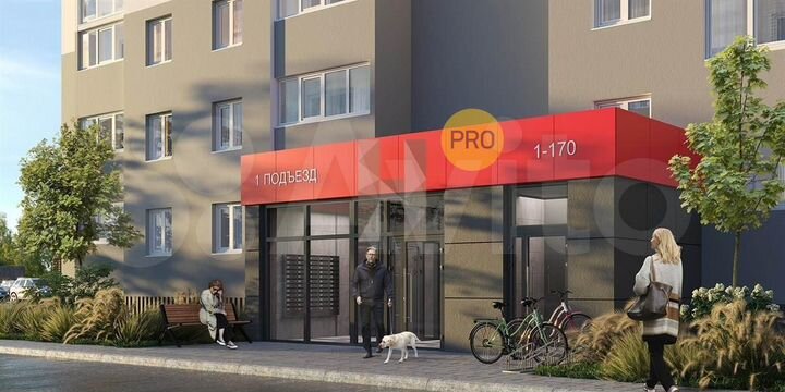 2-к. квартира, 57,2 м², 12/17 эт.