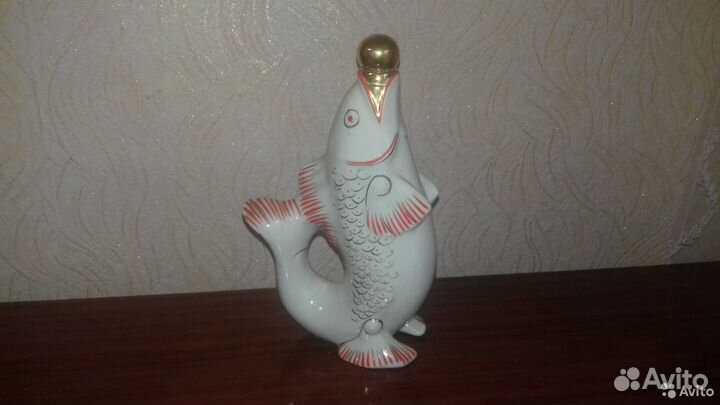 Графин рыбка фарфоровый СССР