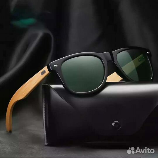 Солнцезащитные очки бамбук ручная работа