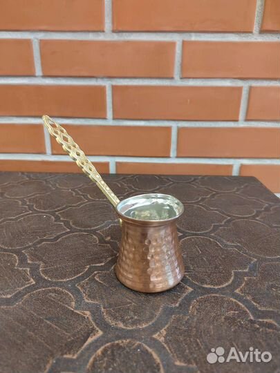 Джезва турка кофеварка 100 мл Турция медь оригинал