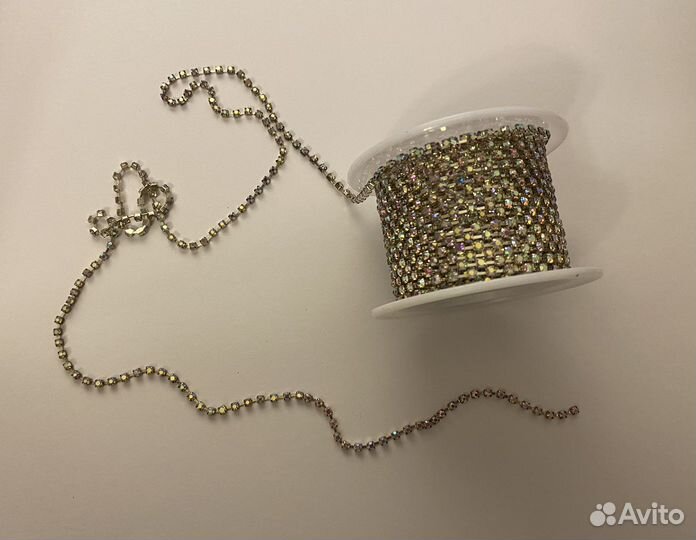 Стразовая цепь, тейп-лента