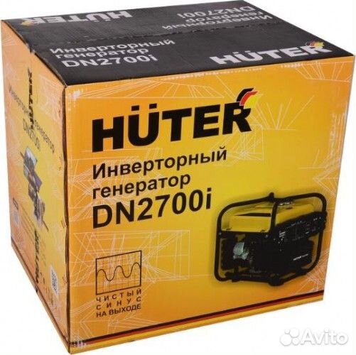 Бензиновый генератор huter DN 2700 i инверторный 6