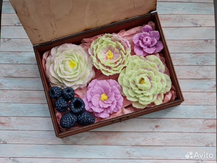 Подарочный набор из мыла. Шкатулка