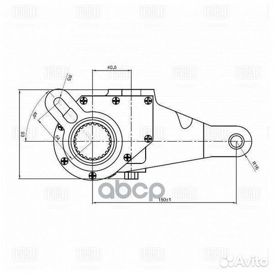 Рычаг торм. рег. авт. (трещотка) для ам маз 5440