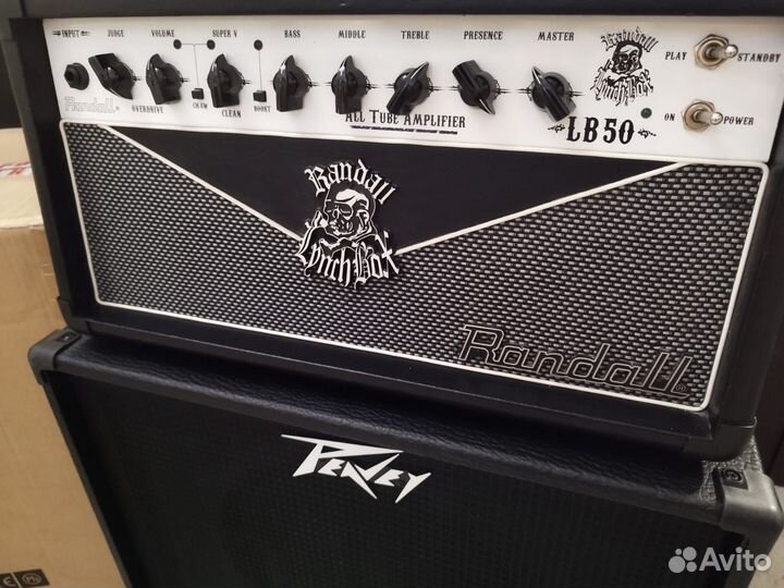 Стек Ламповый усилитель Randall LB50 + Peavey 112
