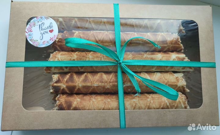 Орешки и трубочки с варёной сгущенкой