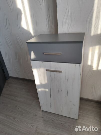 Мебель для прихожей цвет дуб белый/серый шифер