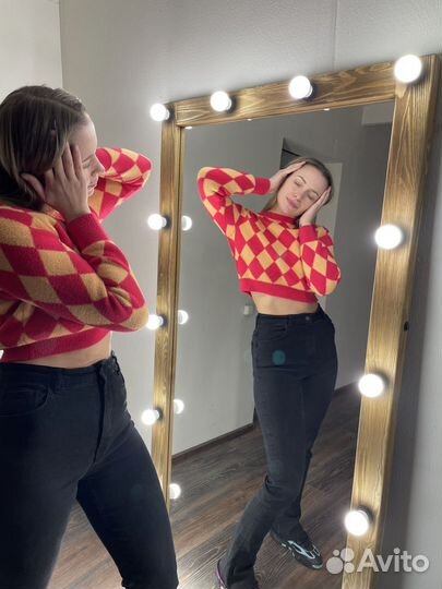 Зеркало ростовое с лампочками