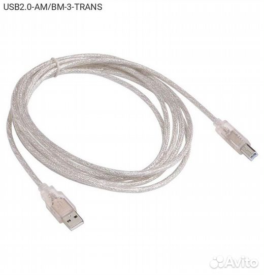 USB кабель buro USB Type B (M) - USB Type A (M) 3