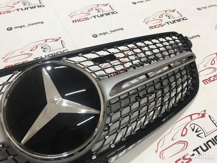 Решетка GLE W166 Diamond Silver (Дистроник)