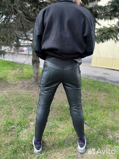 Мото брюки кожаные Sanmaru