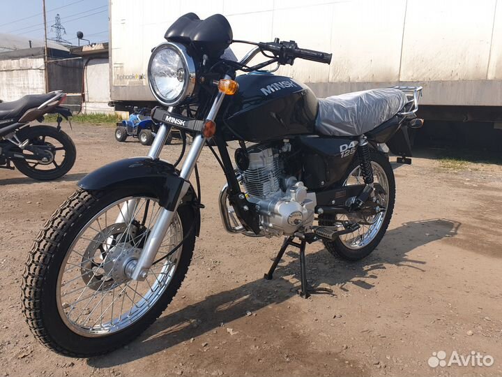 Мотоцикл минск minsk D4 125 Black +шлем