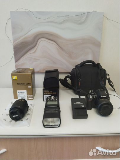 Зеркальный фотоаппарат nikon d3100 + Nikоn 35 mm