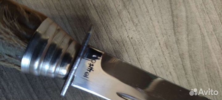 Нож охотничий с рукояткой копыта косули