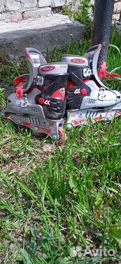 Роликовые коньки детские раздвижные