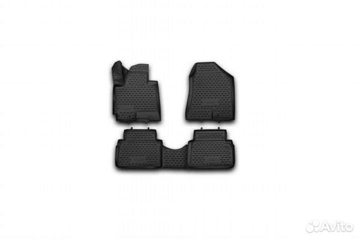 Коврики 3d в салон hyundai ix35 2010, 4 шт. (полиу