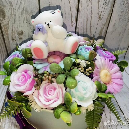 Мыло ручной работы,букеты