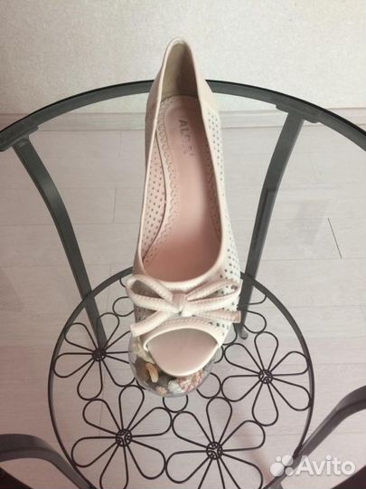 Туфли Alba замшевые пятка и каблук кожа размер 39