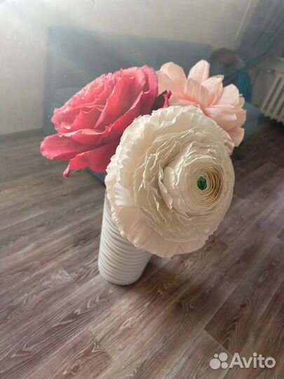 Веты интерьерные из гофро бумаги