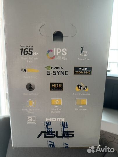 Монитор Asus tuf gaming VG27AQ