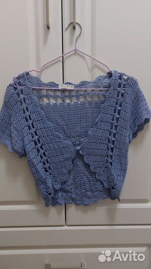 Накидка-болеро женская вязаная vila