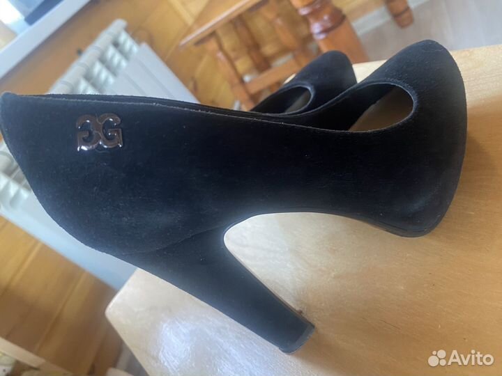 Туфли замшевые