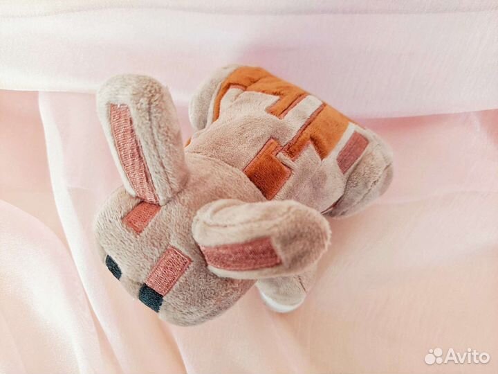 Мягкая игрушка Коричневый кролик Майнкрафт новый