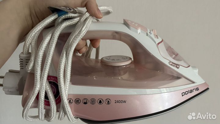 Утюг розовый