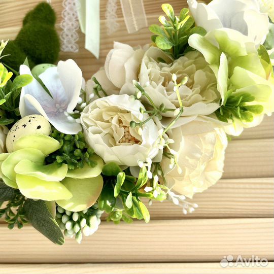 Пасхальный венок на дверь