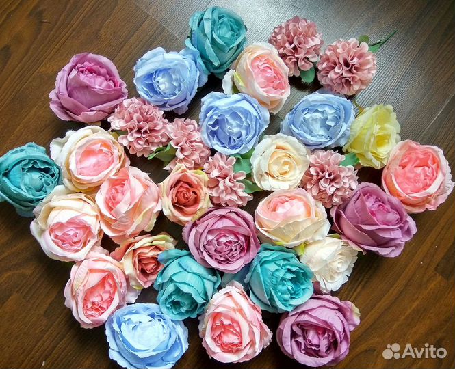 Искусственные цветы, бутоны роз