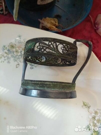 Подстаканники медные с клеймом