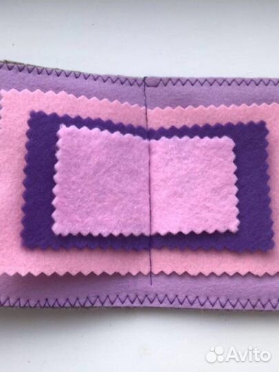 Игольница и футляр для ножниц. Фетр. 4 цвета