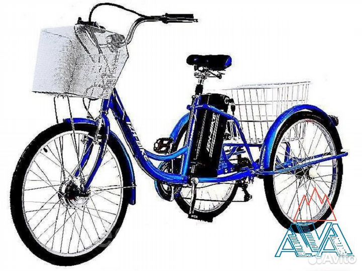 Велосипед трехколесный электро Фермер 250W 24